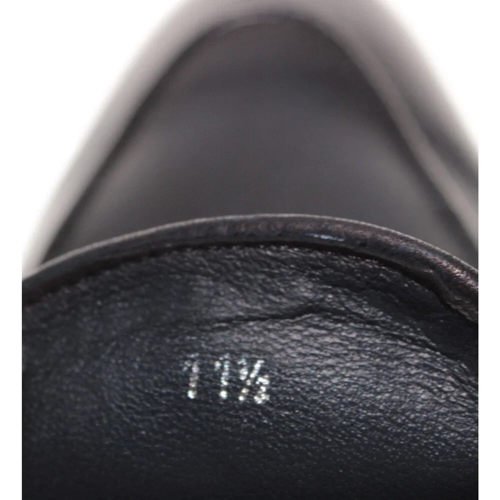 Di Bianco NWB Slip On Loafers Size 11.5 US in Dark Blue Pebbled Leather